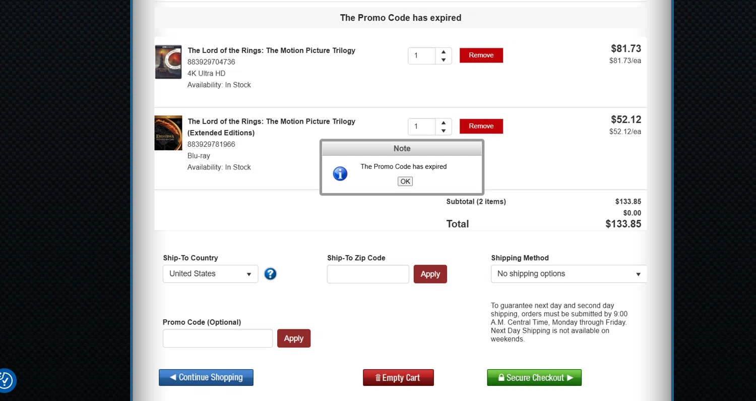 ImportCDs promo code screenshot showing code Lucky10 applied at ImportCDs checkout page. Uploaded by SimplyCodes community member EpicTiger3556 on Mar 21, 2025