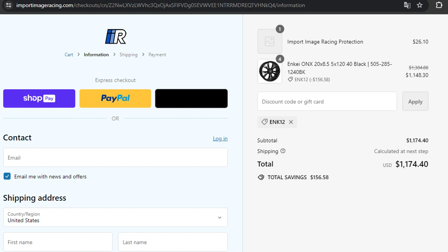 how to use Import Image Racing coupons