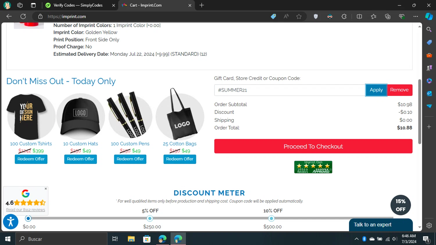 Imprint Promo Codes 15 Off July 2024