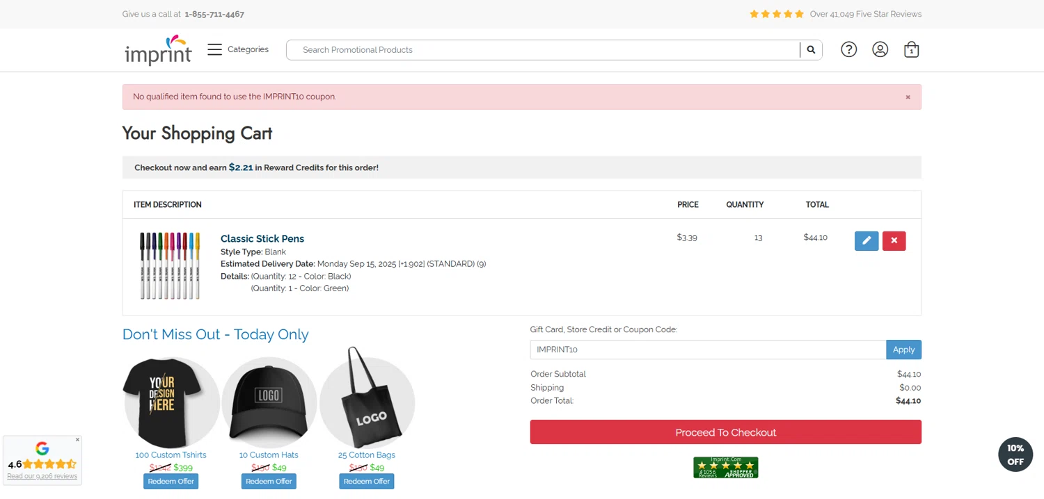 Imprint Promo Codes (6 Verified) - 10% Off Sitewide Oct 2025