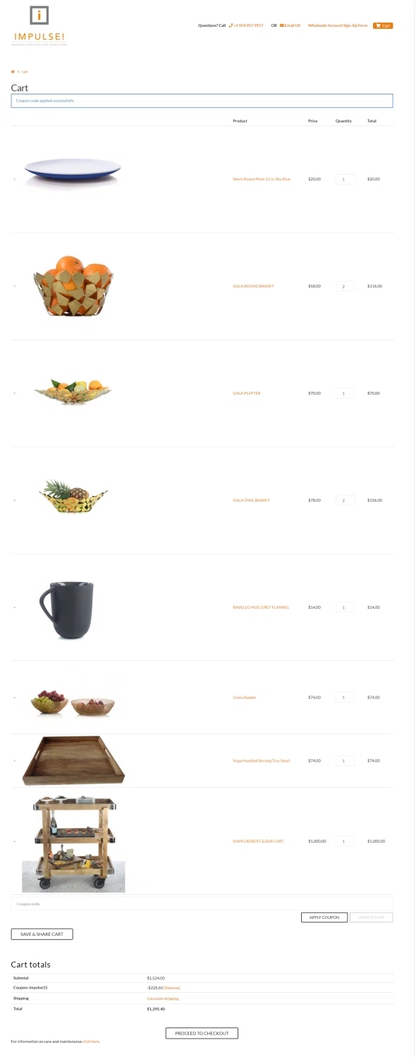 Impulse! checkout page showing Impulse! discount code box | Screenshot taken by SimplyCodes community member on Nov 23, 2020