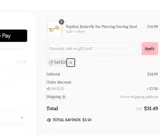 Impuria Ear Piercing Jewelry coupon verification screenshot