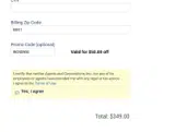 IncNow coupon verification screenshot