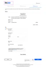 IncNow coupon verification screenshot