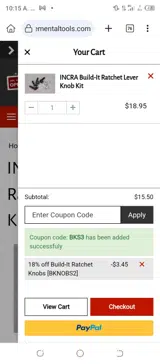 BKS3 coupon verification screenshot