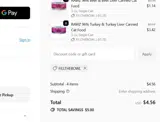 FILLTHEBOWL coupon verification screenshot