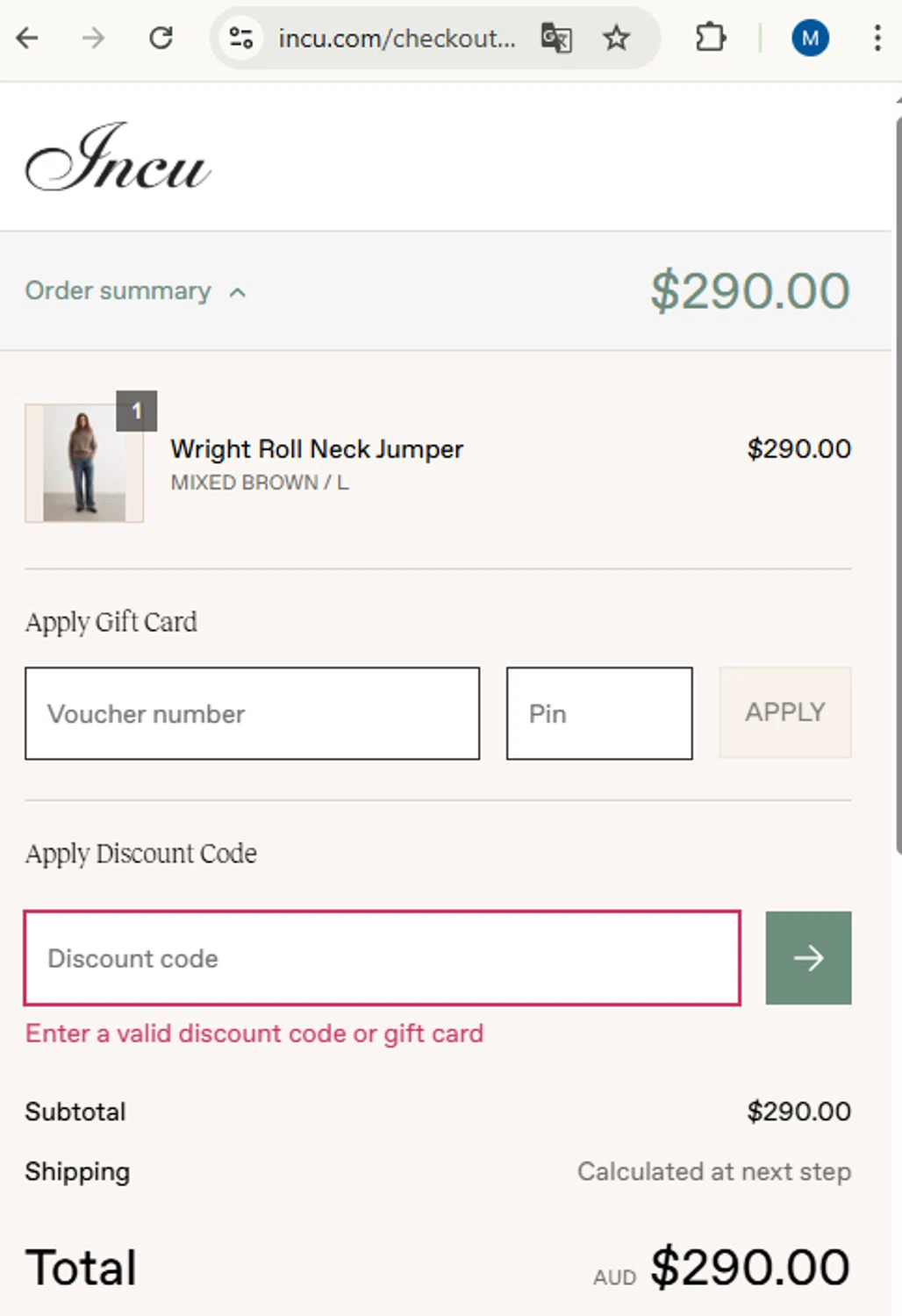 Incu promo code screenshot showing code CS154 applied at Incu checkout page. Uploaded by SimplyCodes community member varusitochambeador3 on Mar 8, 2025
