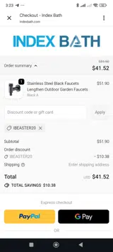 IBEASTER20 coupon verification screenshot