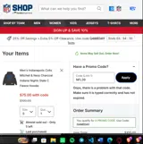 NFL39 coupon verification screenshot