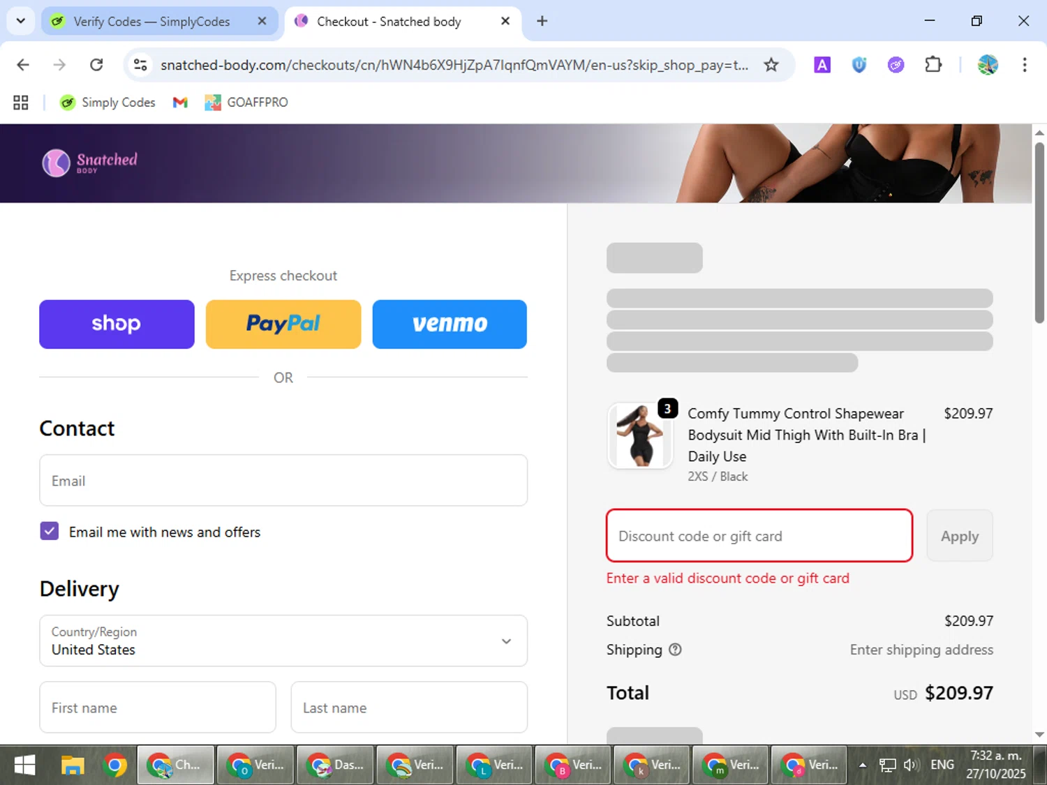 Indian Eagle coupon code screenshot showing code DIWALItb25 applied at Indian Eagle checkout page. Uploaded by SimplyCodes community member ShrewdSpotter4101 on Oct 27, 2025