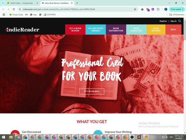 IndieReader checkout page showing IndieReader coupon code box | Screenshot taken by SimplyCodes community member on Apr 8, 2025