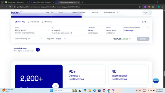 IndiGo Airlines Promo Codes - 25% Off Jul 2025