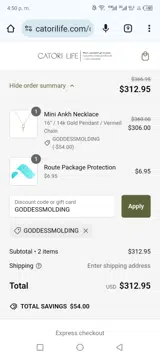 Indigo Luna coupon verification screenshot