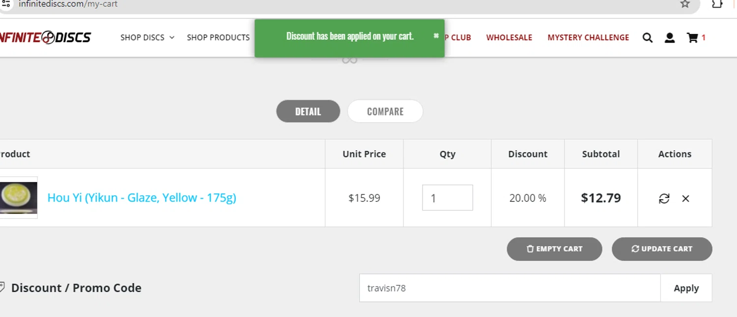 Infinite Discs Discount Codes 25 Off September 2024