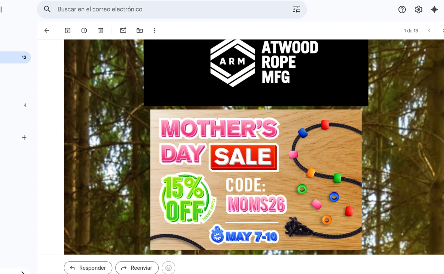 Infinite Discs promo code screenshot showing code Mothers26 applied at Infinite Discs checkout page. Uploaded by SimplyCodes community member reimalave10 on May 7, 2026