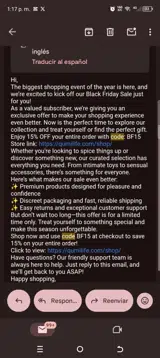 REBUILD15 coupon verification screenshot