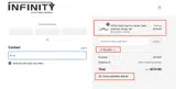 BLUE25 coupon verification screenshot