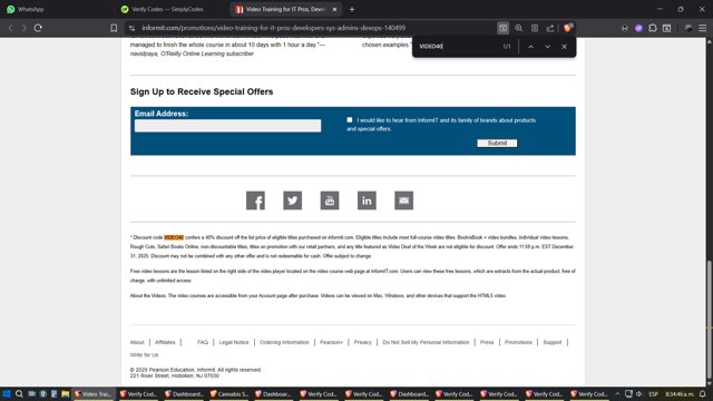 InformIT checkout page showing InformIT discount code box | Screenshot taken by SimplyCodes community member on Sep 2, 2025