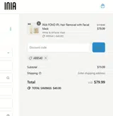 INIA coupon verification screenshot