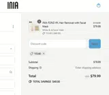 INIA coupon verification screenshot