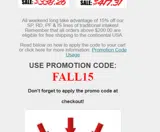 FALL15 coupon verification screenshot