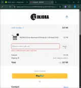 INJORA03 coupon verification screenshot