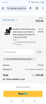 RCCAMPINGANDCRAWLING05 coupon verification screenshot