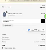 SAMINKFAM coupon verification screenshot