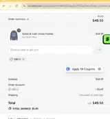 INK10 coupon verification screenshot
