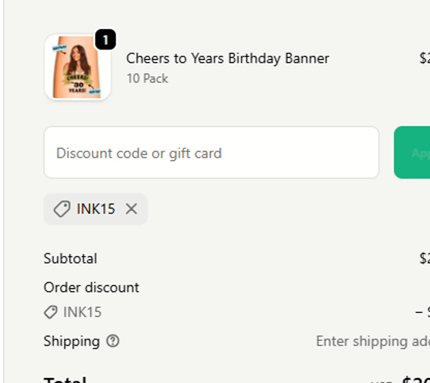 Inkbond coupon code screenshot showing code INK15 applied at Inkbond checkout page. Uploaded by SimplyCodes community member a2d2c2d211 on Oct 15, 2025