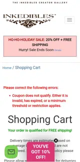CYBER30 coupon verification screenshot