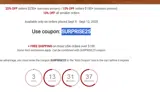 SURPRISE25 coupon verification screenshot