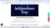 JULY4 coupon verification screenshot
