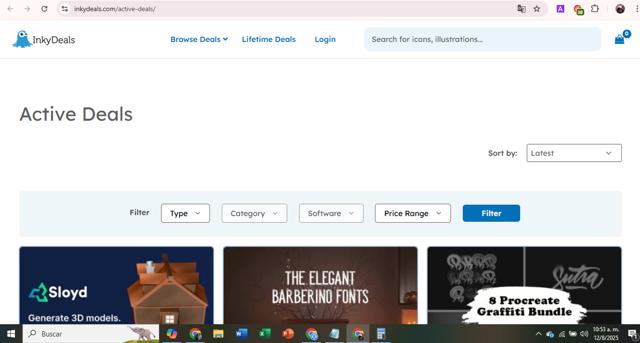 Inkydeals checkout page showing Inkydeals discount code box | Screenshot taken by SimplyCodes community member on Aug 12, 2025