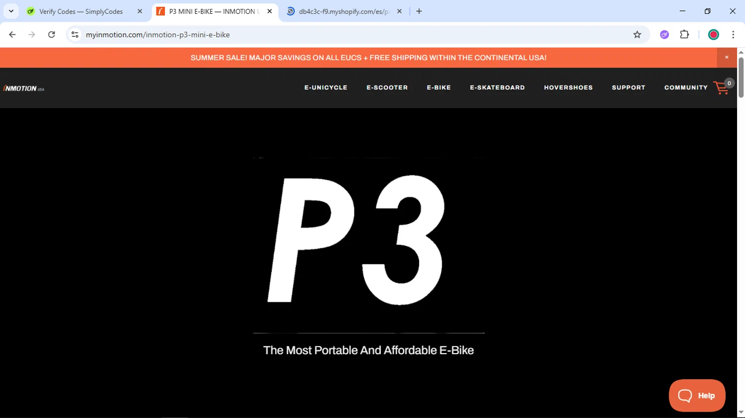 InMotion coupon code screenshot showing code V5COVER applied at InMotion checkout page. Uploaded by SimplyCodes community member DiscountSentinel4513 on Dec 8, 2025