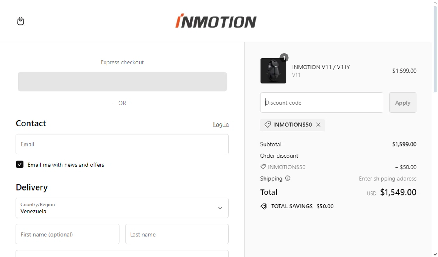 how to use Inmotion Official Store coupons