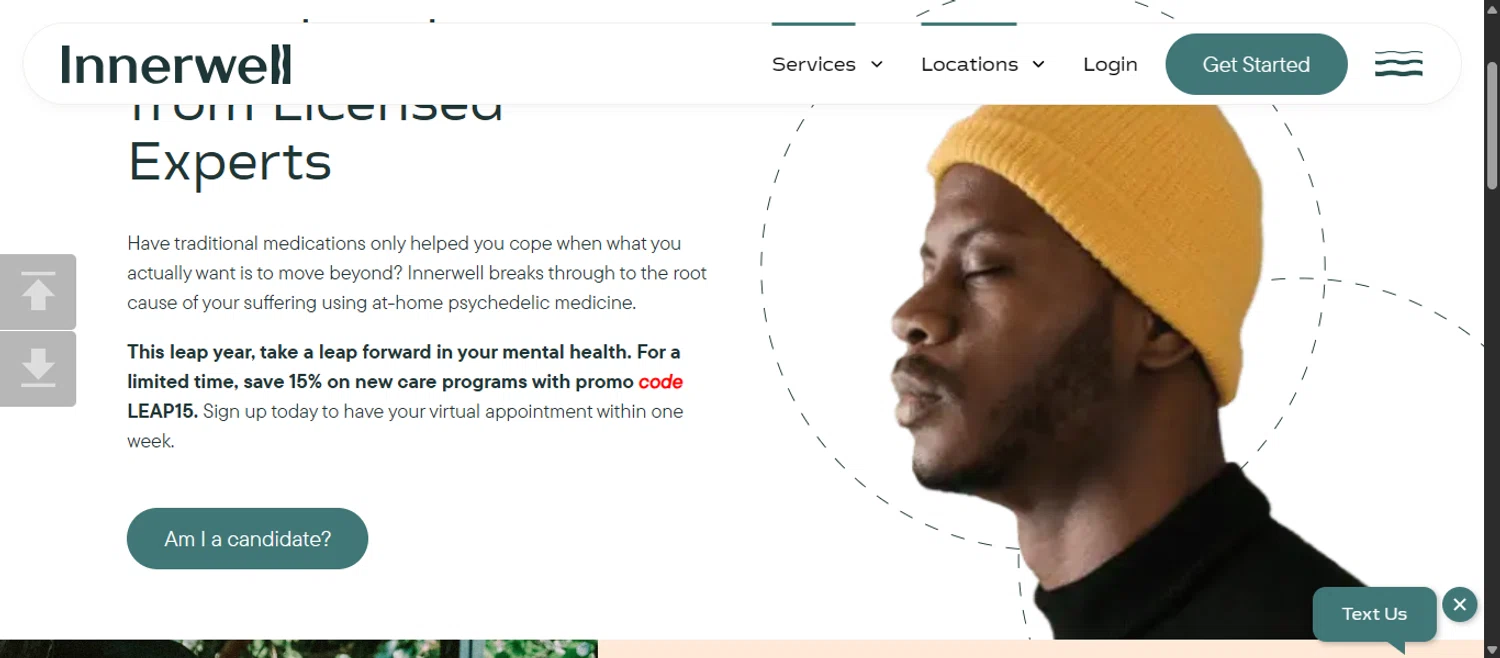 Innerwell discount code screenshot showing code LEAP15 applied at Innerwell checkout page. Uploaded by SimplyCodes community member 111111 on Nov 18, 2025