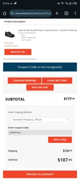 LIFESTYLE coupon verification screenshot