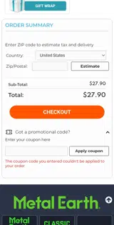 SPACEWEEKEND coupon verification screenshot