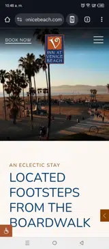 Inn at Venice Beach coupon verification screenshot