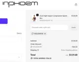 HOLIDAY30 coupon verification screenshot