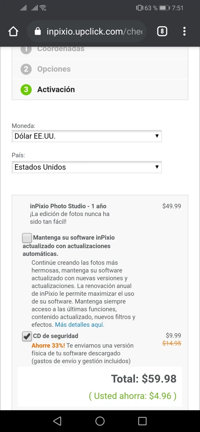 where to use InPixio promo code box