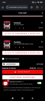 ANDREWM50 coupon verification screenshot