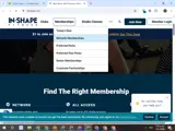 In-Shape coupon verification screenshot