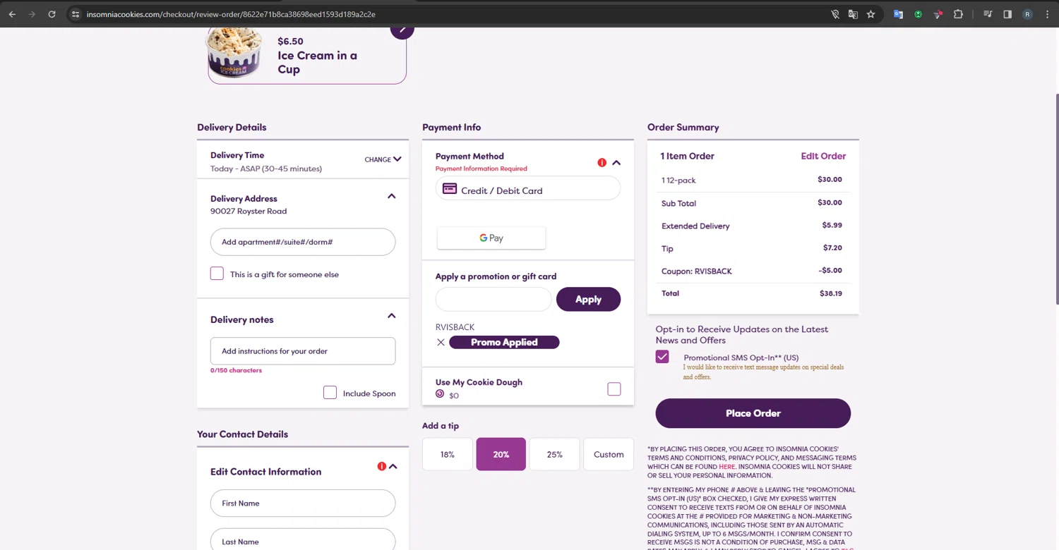 Insomnia Cookies Promo Codes 22 Off March 2025