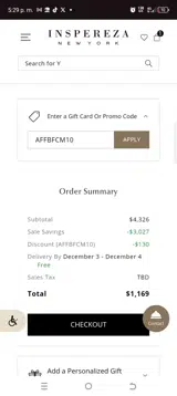 AFFBFCM10 coupon verification screenshot