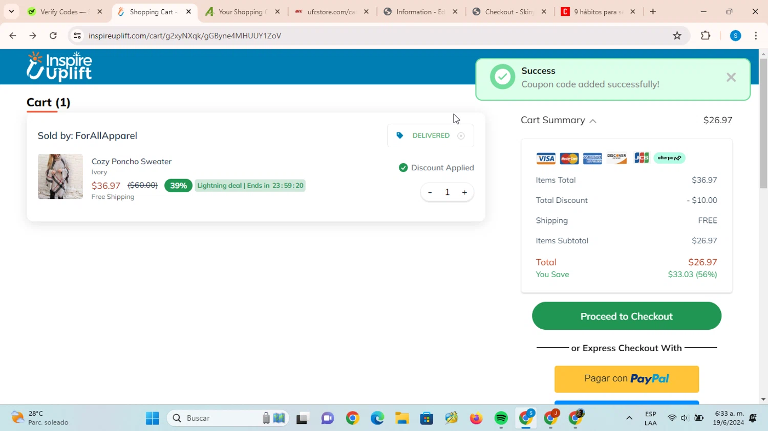 how to use Inspire Uplift coupons