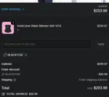 BLACK1130 coupon verification screenshot