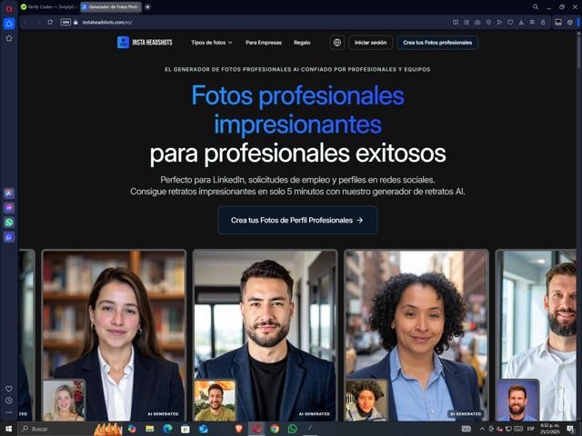 InstaHeadshots checkout page showing InstaHeadshots promo code box | Screenshot taken by SimplyCodes community member on Feb 25, 2025
