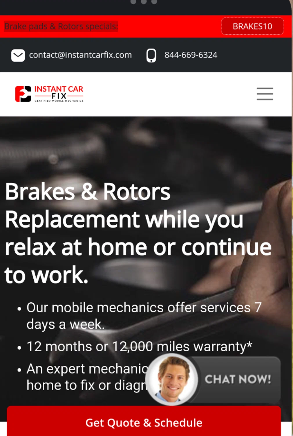 Instant Car Fix promo code screenshot showing code BRAKES10 applied at Instant Car Fix checkout page. Uploaded by SimplyCodes community member ExtraordinaryMaestro4194 on Jul 14, 2025